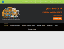 Tablet Screenshot of mauiscootershack.com